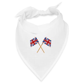 Flagge Großbritanniens - Bandana Dreieckstuch - Weiß - Vorne