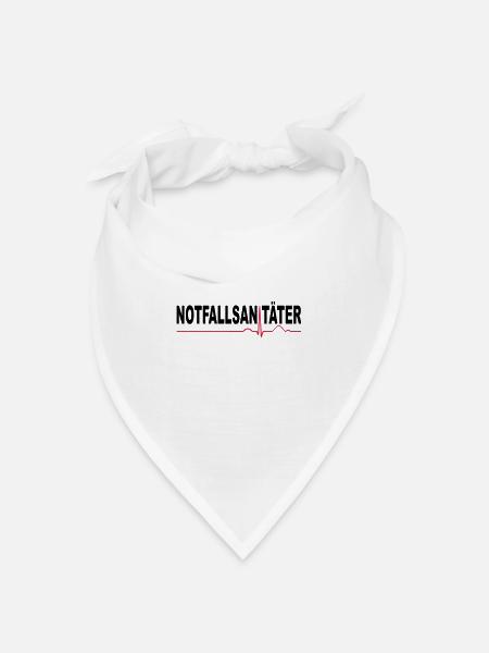 Notfallsanitäter - Bandana Dreieckstuch - Weiß