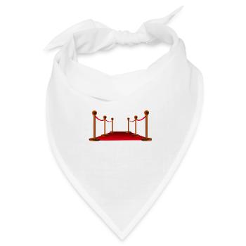 Roter Teppich - Bandana Dreieckstuch - Weiß - Vorne