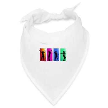 ballerina ballett dance dancer tanz taenzer yoga45 - Bandana Dreieckstuch - Weiß - Vorne