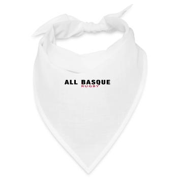 ALL BASKEN Rugby v1 (2c) - Bandana Dreieckstuch - Weiß - Vorne