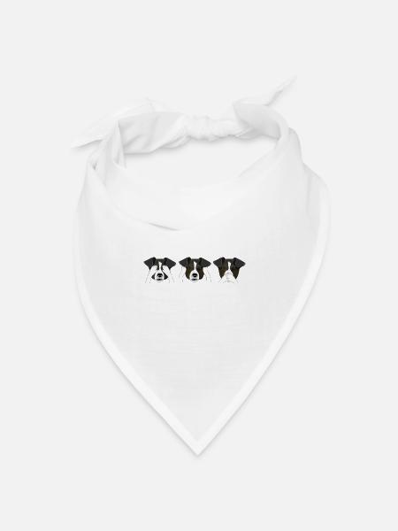 Dogs - Bandana Dreieckstuch - Weiß