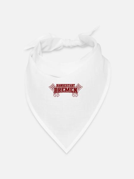 Hansestadt Bremen - Bandana Dreieckstuch - Weiß