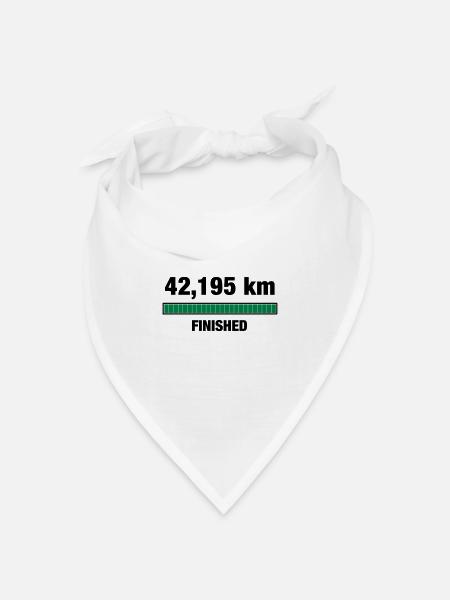 Marathon Finisher - Bandana Dreieckstuch - Weiß