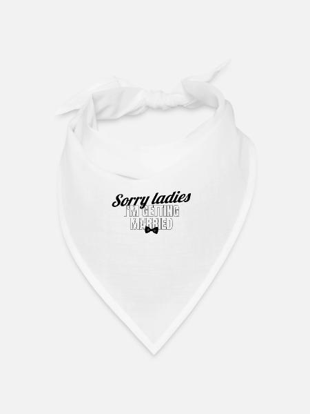 Heiraten Ladies Junggesellenabschied Geschenk - Bandana Dreieckstuch - Weiß