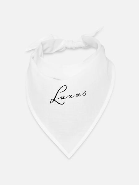 Luxus - Bandana Dreieckstuch - Weiß