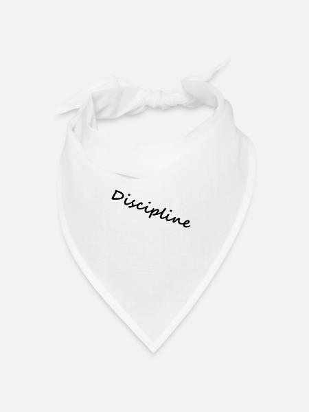 Discipline - Bandana Dreieckstuch - Weiß