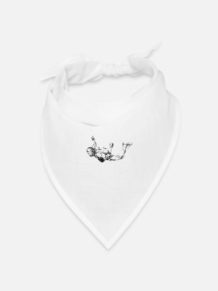 Skydiver - Bandana Dreieckstuch - Weiß
