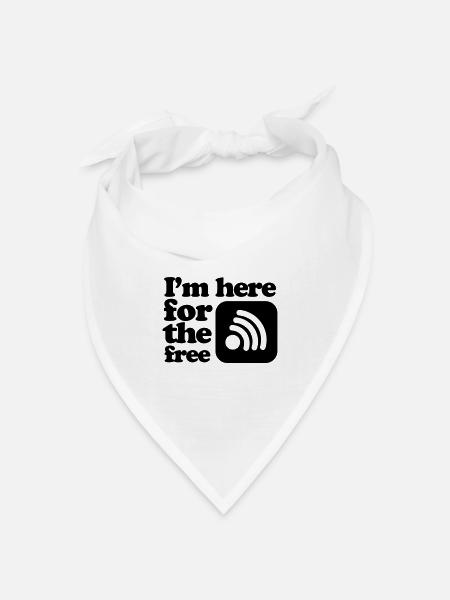 internet - Bandana Dreieckstuch - Weiß