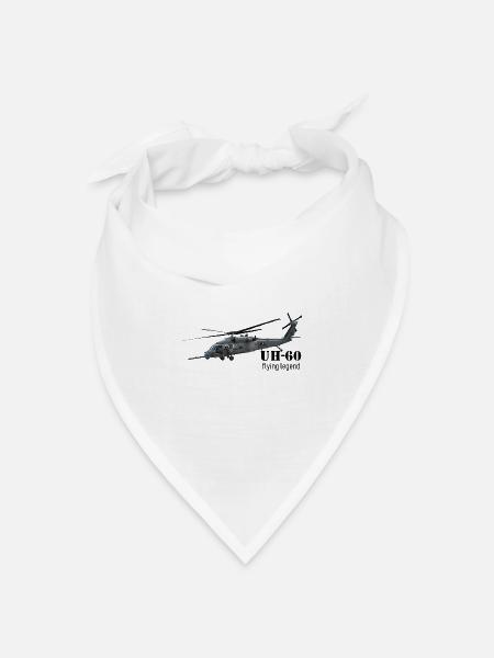 Helikopter - Bandana Dreieckstuch - Weiß