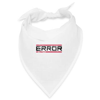 rote balken kratzer geek error computer download n - Bandana Dreieckstuch - Weiß - Vorne