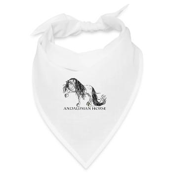 Süßer Andalusier - Bandana Dreieckstuch - Weiß - Vorne