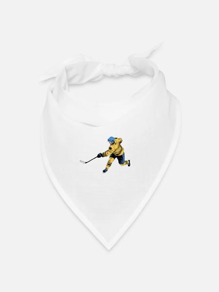 Eishockey - Bandana Dreieckstuch - Weiß
