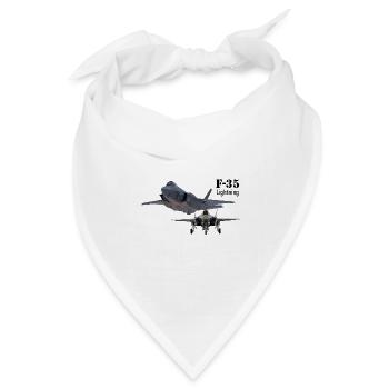 F-35 - Bandana Dreieckstuch - Weiß - Vorne