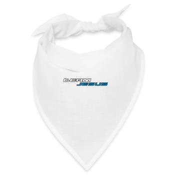 Team Jesus Racing Sport Logo Weiß Blau - Bandana Dreieckstuch - Weiß - Vorne