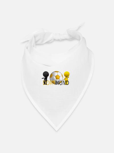 Dortmund - Bandana Dreieckstuch - Weiß