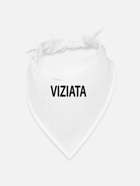 Verwöhnt - Bandana Dreieckstuch - Weiß