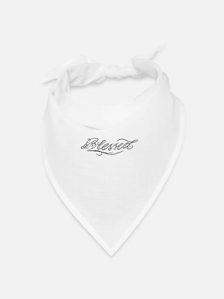 blessed tattoo art - Bandana Dreieckstuch - Weiß