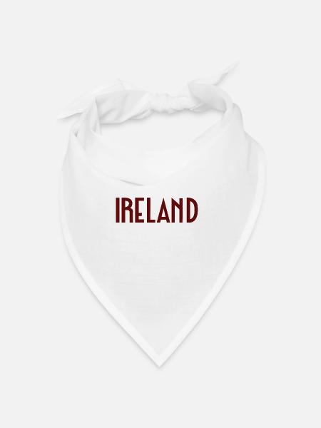 Irland - Bandana Dreieckstuch - Weiß