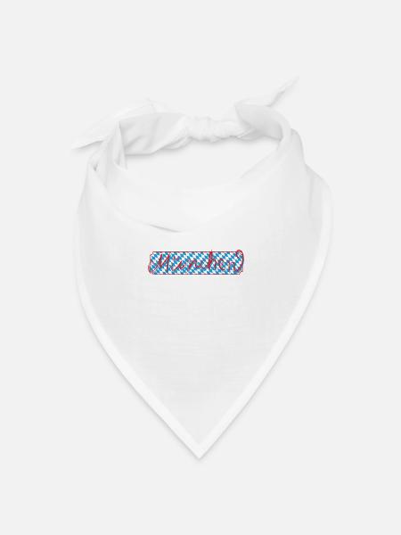 München - Bandana Dreieckstuch - Weiß