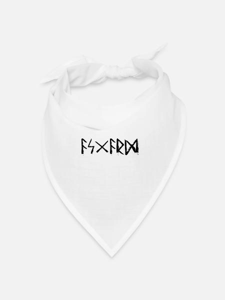Asgard Runensprache - Bandana Dreieckstuch - Weiß