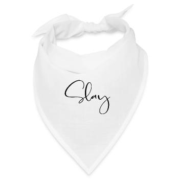 Slay - Jugendwort - Bandana Dreieckstuch - Weiß - Vorne