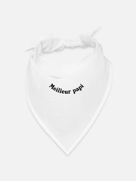 BESTE PAPI - Bandana Dreieckstuch - Weiß