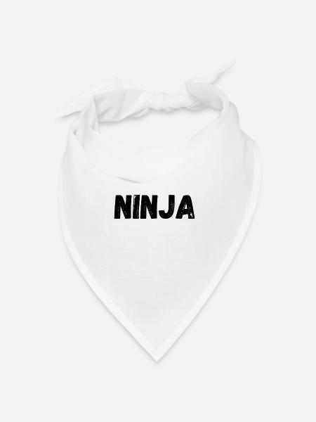 Ninja - Bandana Dreieckstuch - Weiß