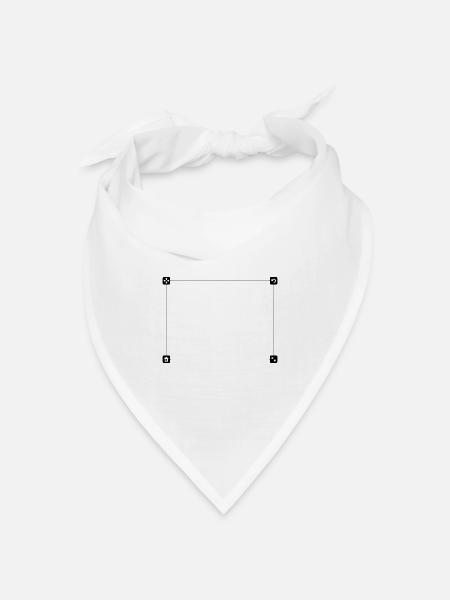 Motivfeld - Bandana Dreieckstuch - Weiß