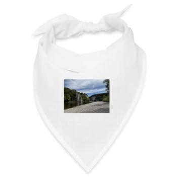 Flussklippen Kelheim Landschaft Donaudurchbruch - Bandana Dreieckstuch - Weiß - Vorne