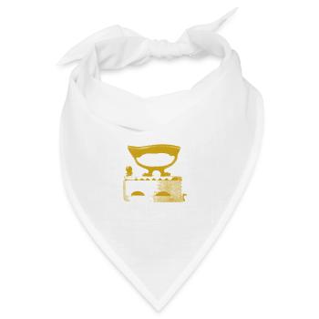 Bügeleisen - Bandana Dreieckstuch - Weiß - Vorne
