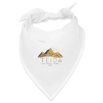 Teide, Teneriffa, Kanarische Inseln, Vulkan, Spanien, Wandern - Bandana Dreieckstuch - Weiß - Vorne