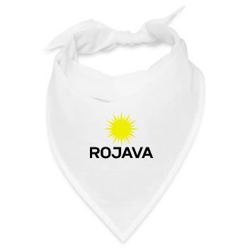 Rojava - Bandana Dreieckstuch - Weiß - Vorne