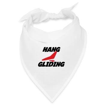 Hanggliding-Zentriertes Flügelabzeichen - Bandana Dreieckstuch - Weiß - Vorne