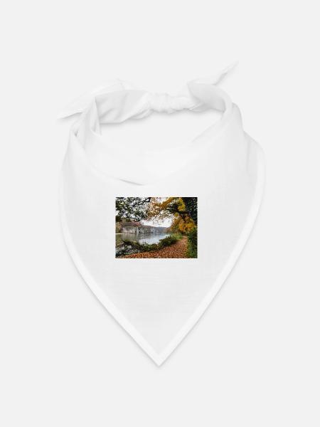 Donaudurchbruch - Bandana Dreieckstuch - Weiß