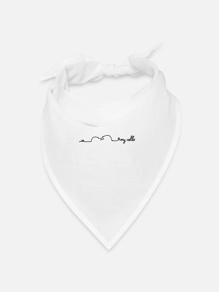 love my cello - Bandana Dreieckstuch - Weiß