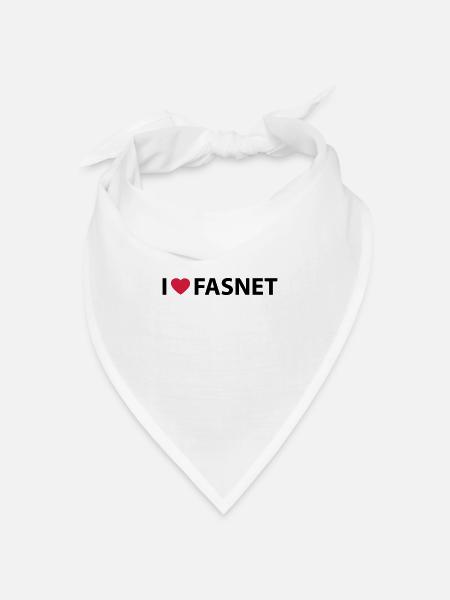 Fasnet - Bandana Dreieckstuch - Weiß