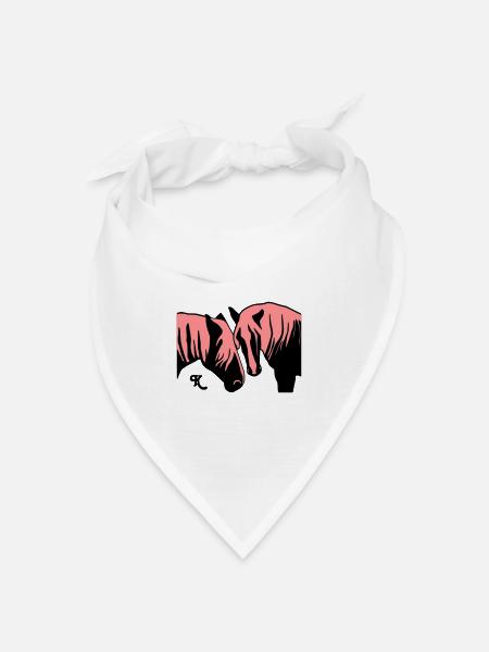 schwarzwald_maedels_grau - Bandana Dreieckstuch - Weiß