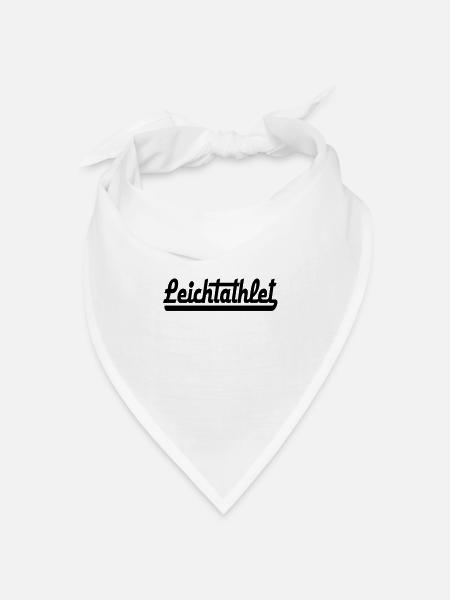 Leichtathletik - Bandana Dreieckstuch - Weiß