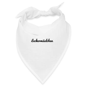 Leckermäulchen - Bandana Dreieckstuch - Weiß - Vorne