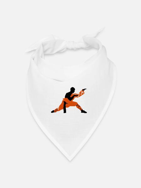 Kung fu - Bandana Dreieckstuch - Weiß