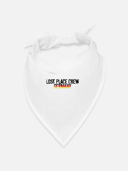 Lost Place Crew Germany - Bandana Dreieckstuch - Weiß