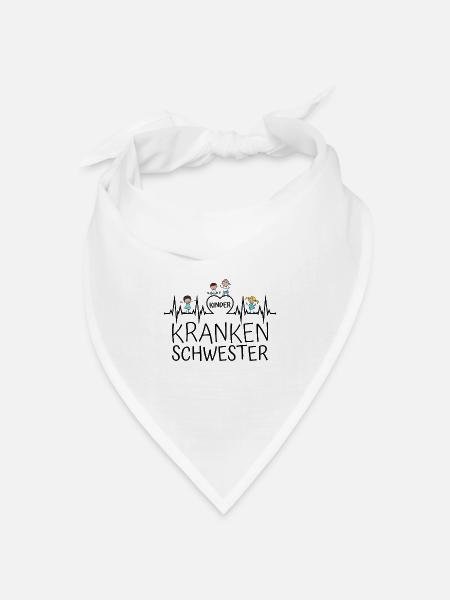 Kinderkrankenschwester Kinder Krankenschwester - Bandana Dreieckstuch - Weiß