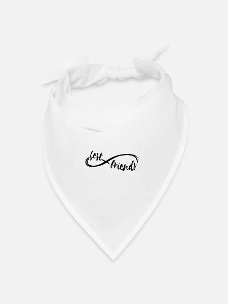 Best friends forever - Bandana Dreieckstuch - Weiß