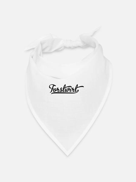 Forstwirt - Bandana Dreieckstuch - Weiß