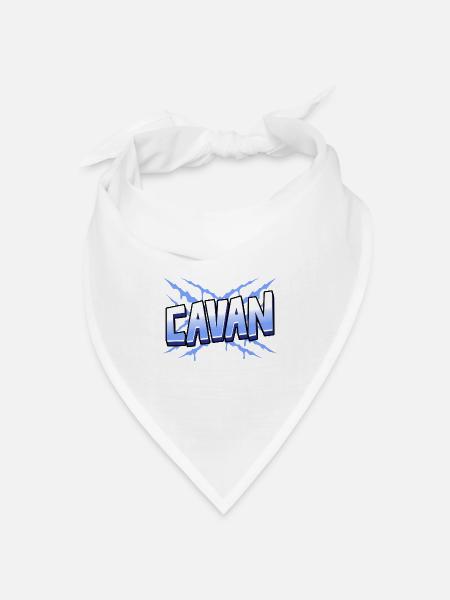 Cavan County, Irland - Bandana Dreieckstuch - Weiß