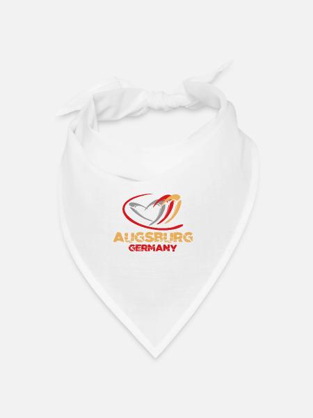 Germany - Augsburg - Bandana Dreieckstuch - Weiß