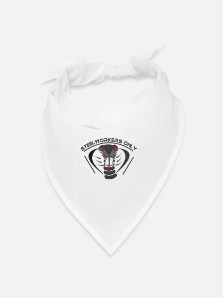 Steelworkers_only_001 - Bandana Dreieckstuch - Weiß