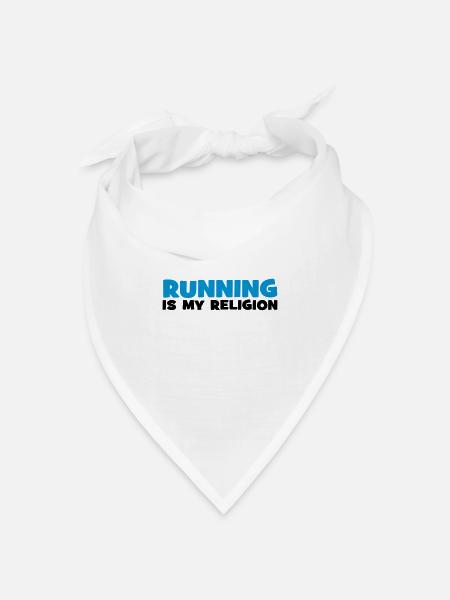 running - Bandana Dreieckstuch - Weiß
