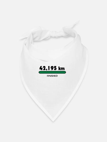 Marathon Finisher - Bandana Dreieckstuch - Weiß